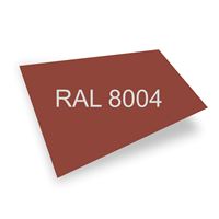 PLECH tabuľa 2x1,25 m tl.0,5mm tehlová RAL 8004