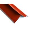 Záveterná lišta šírka 330mm dĺžka 2m tehlová RAL 8004