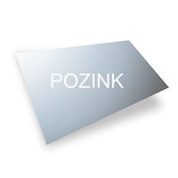 PLECH tabule 2x1 m tl.0,55mm POZINK