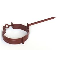 ODKVAPY Zvodová objímka 120mm / tŕň 200mm tmavo červená