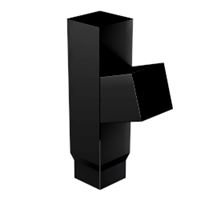 Napojenie zvodu 80x80mm HRANATÉ 72st. čierne