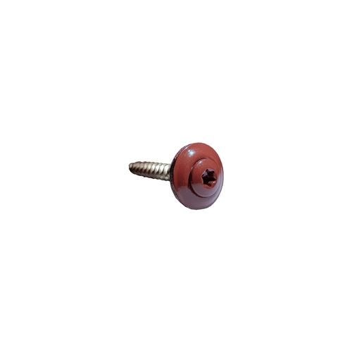 Klempiarsky vrut s podložkou 4,5x35mm tm.červený RAL 3009