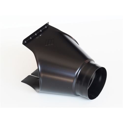ODKVAPY Žľabový kotlík 250mm / zvod 80mm čierny