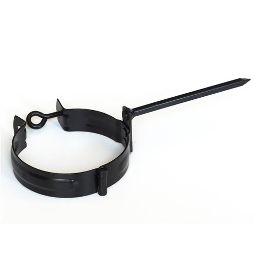 ODKVAPY Zvodová objímka 80mm / tŕň 150mm čierna