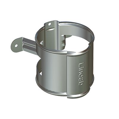 ODKVAPY LINDAB objímka zvodu SSVU na vrutmi 100mm čierna