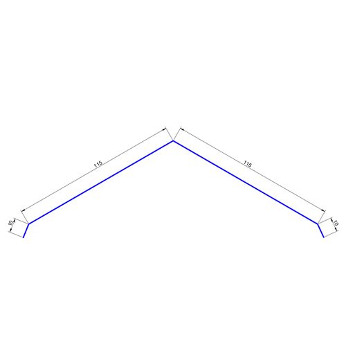 Hrebenáč šírka 250mm dĺžka 2m hnedý RAL 8017